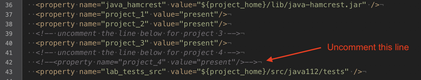 Build.xml Screenshot