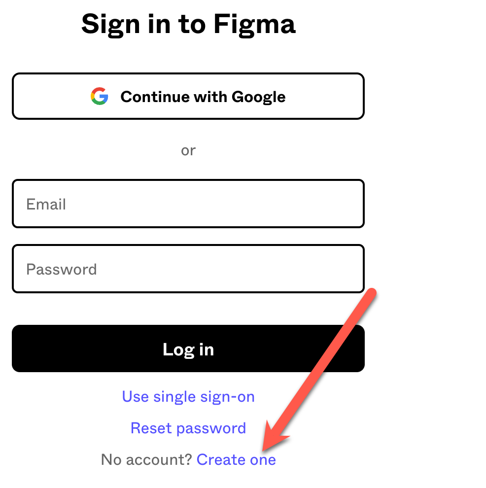 Figma create account