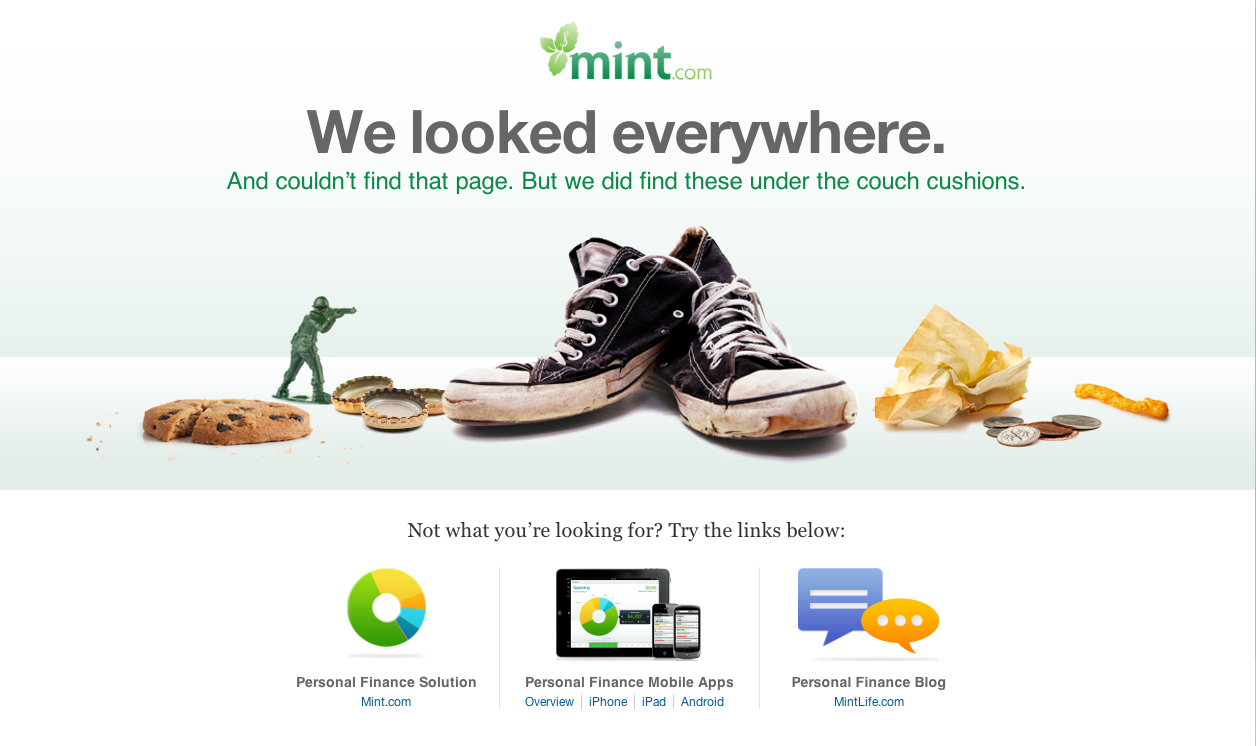 Mint's 401 Error Page